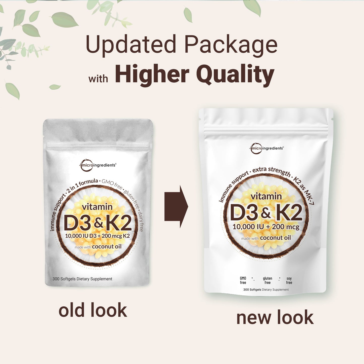 Vitamin D3 + K2 Softgels