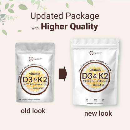 Vitamin D3 + K2 Softgels